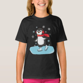 Ice Skaten Penguin T-Shirt