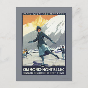 Ice Skaten - PLM-Olympisches Promo-Poster Postkarte