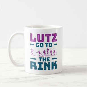 Ice Skaten Pun Niedlich Lutz Go to Rink Kaffeetasse