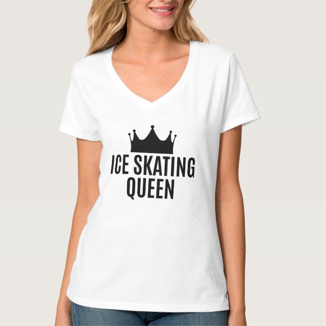 Ice Skaten Queen - Ice Skaten T-Shirt (Vorderseite)