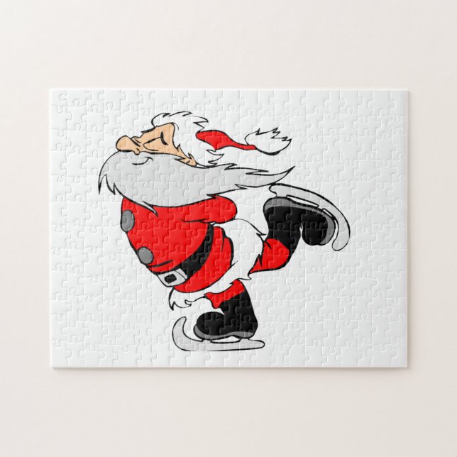 Ice Skaten Santa Puzzle (Horizontal)