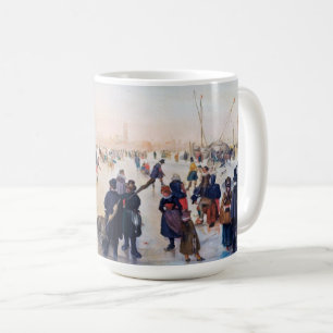 Ice Skaten Scene Fine Art Weihnachtsgeschenk Tasse