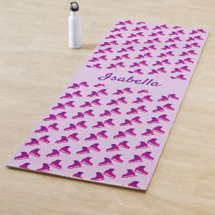 Ice Skaten Yoga Mat Skate Paar rosa Yogamatte