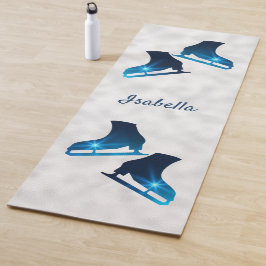 Ice Skaten Yoga Mat Skate Paare blau Stern Yogamatte