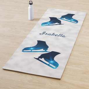 Ice Skaten Yoga Mat Skate Paare blau Stern Yogamatte