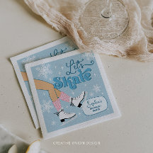 Ice Skaten zum Geburtstag Winter Skate Party Dekor