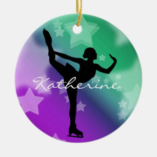 Ice Skater Abbildung Skater Ornament