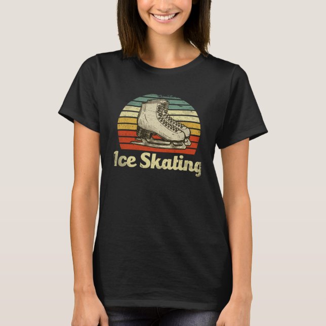 Ice Skating Ice Skates T-Shirt (Vorderseite)