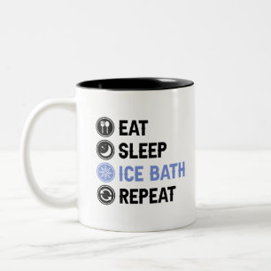 Ice Sleep Ice Bath Wim Hof Kalte Dusche Iceman Zweifarbige Tasse