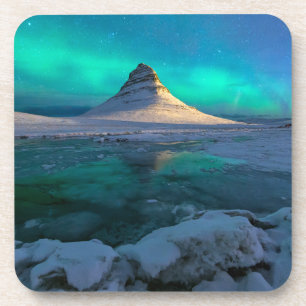 Ice & Snow   Kirkjufell Mountain, Iceland Getränkeuntersetzer