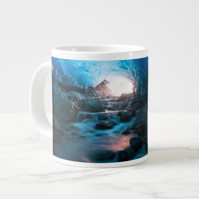 Ice & Snow | Mendenhall Glacier, Juneau, Alaska Jumbo-Tasse (Vorderseite Links)