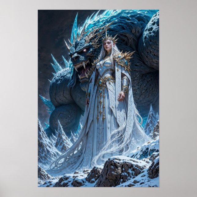 Ice Sorcerer Power Wall Art Poster (Vorne)