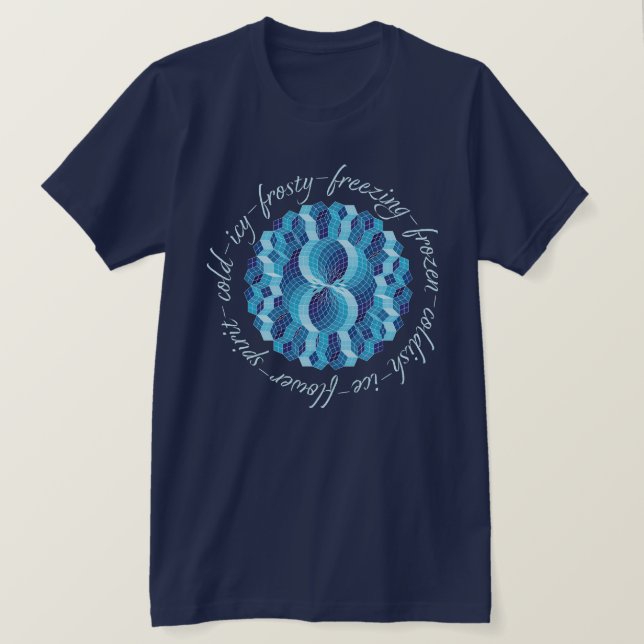 Ice-Spirit-Muster T-Shirt (Design vorne)