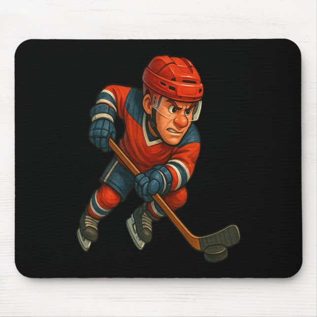 Ice Warrior Where Pion Meets The Frozen Ttlefield  Mousepad (Vorne)