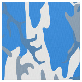 Ice Water Blue Camouflage Stoff
