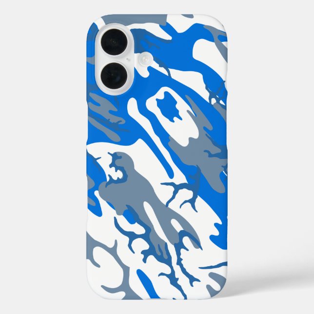 Ice Water Blue Camouflage Telefoncase Case-Mate iPhone Hülle (Rückseite)