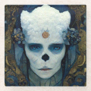 Ice Witch Fantasy Sci-Fi Kunst Glasuntersetzer