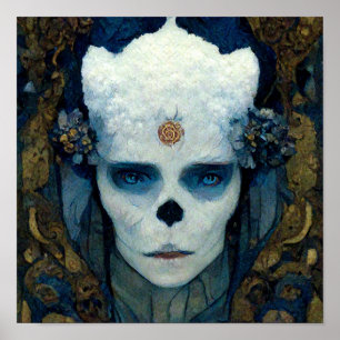 Ice Witch Fantasy Sci-Fi Kunst Poster
