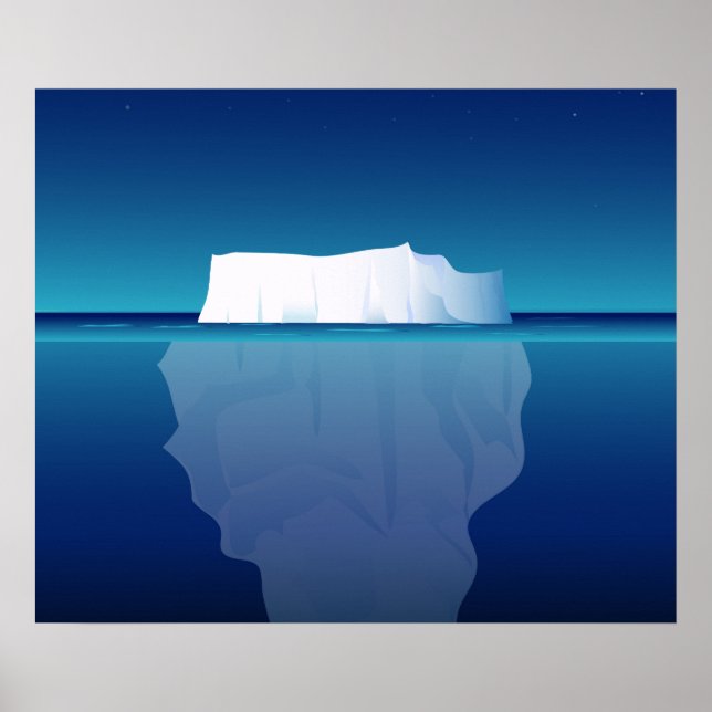 ICEBERG AM NACHT POSTER (Vorne)