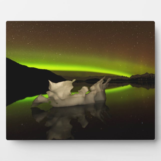 Iceberg Aurora Fotoplatte (Vorderseite)