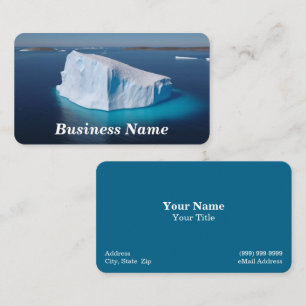 Iceberg "Clear Blue Water Business Card" Visitenkarte