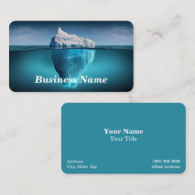 Iceberg "Clear Blue Water Business Card"