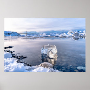 Iceberg Drifts to Sea Poster