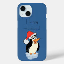 Iceberg Floating Pinguin Happy Holidays