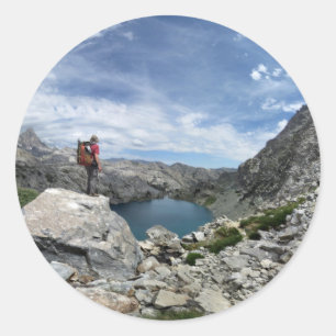 Iceberg Lake - Ansel Adams Wilderness - Sierra Runder Aufkleber