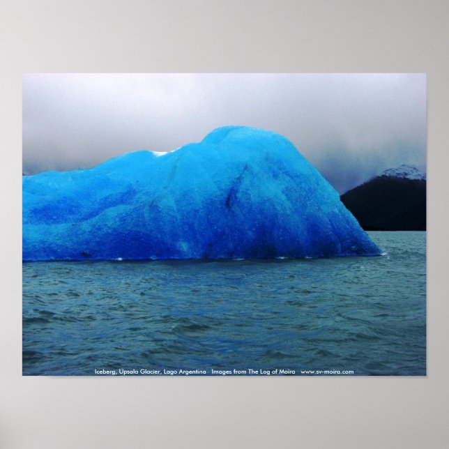 Iceberg, Upsala Glacier, Lago Argentina Poster (Vorne)