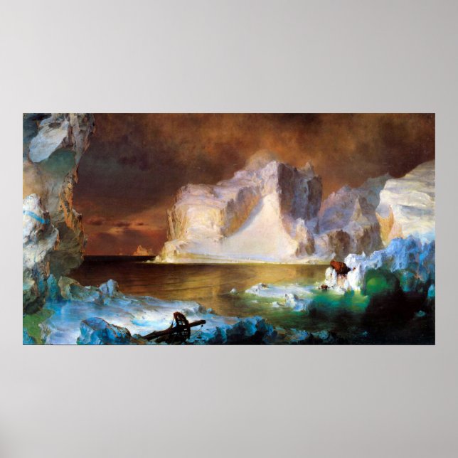 Iceberg von Frederic Edwin Church Poster (Vorne)