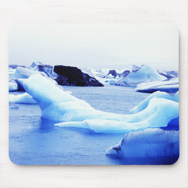 Icebergs in Jokulsarlon Lagoon Mousepad (Vorne)