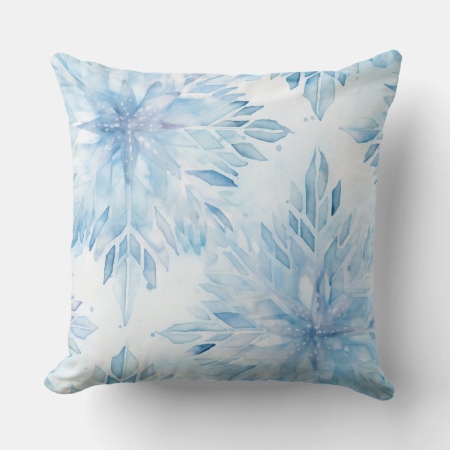 Icebound Fantasy Realm Winter Kissen (Vorderseite)