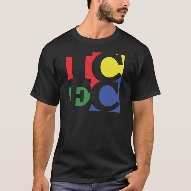 ICEC quadratisches Logo T-Shirt (Vorderseite)