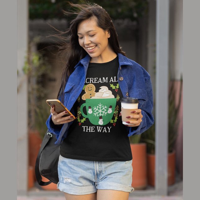 Icecream die ganze Weihnachtszeit T-Shirt (Von Creator hochgeladen)