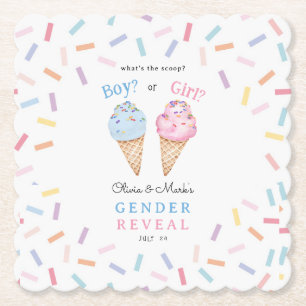 Icecream Gender Reveal Untersetzer