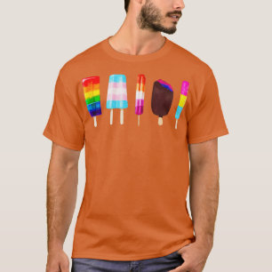 IceCream LGBT Gay Pride Bisexuelle Lesben Regenbog T-Shirt
