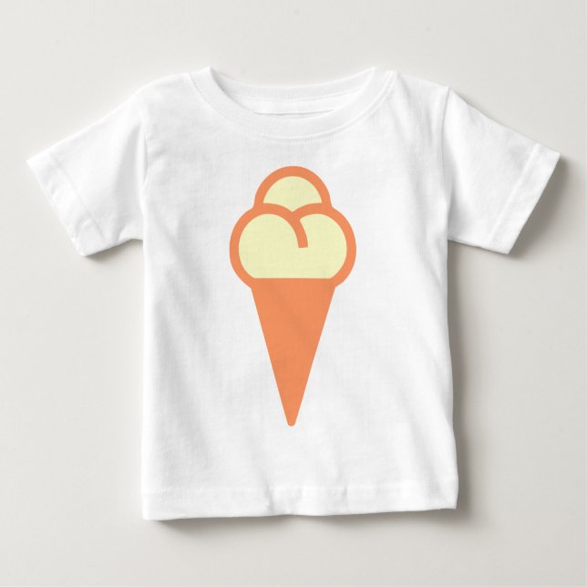 Icecream-Symbol Baby T-shirt (Vorderseite)