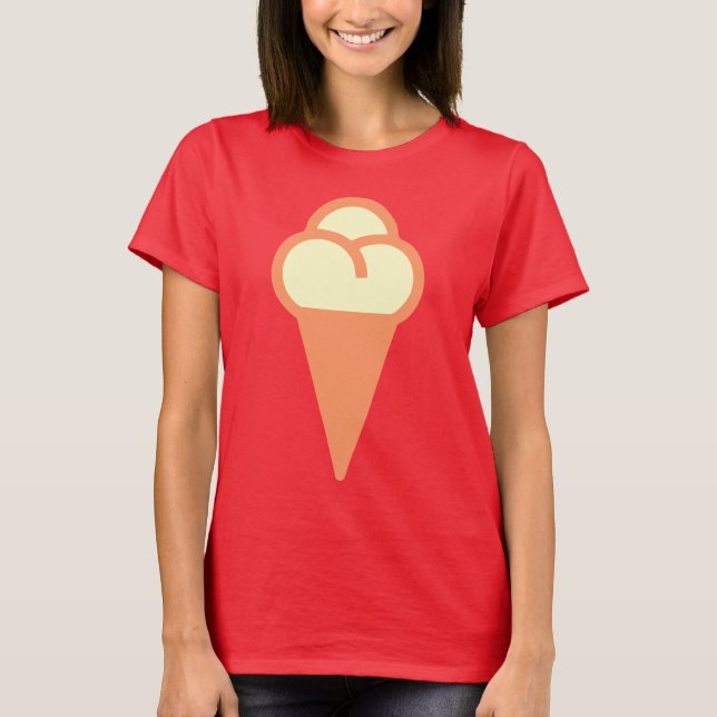 Icecream-Symbol T-Shirt (Vorderseite)