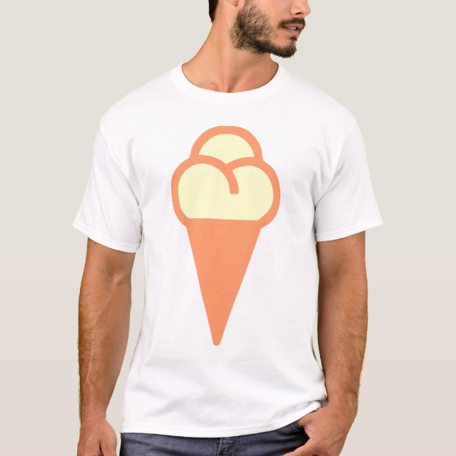 Icecream-Symbol T-Shirt (Vorderseite)