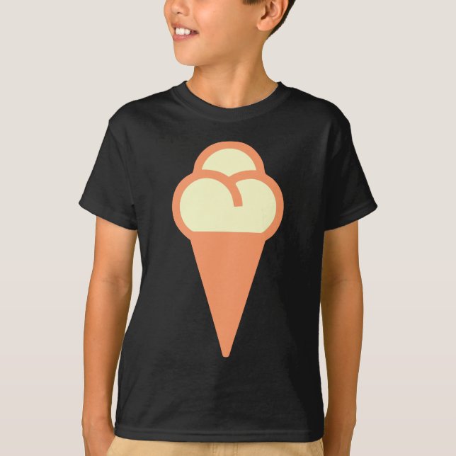 Icecream-Symbol T-Shirt (Vorderseite)
