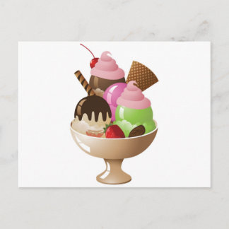 IceCreamSundae Postkarte