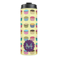 Iced Buns Cupcake Colorful Muster Personalisiert