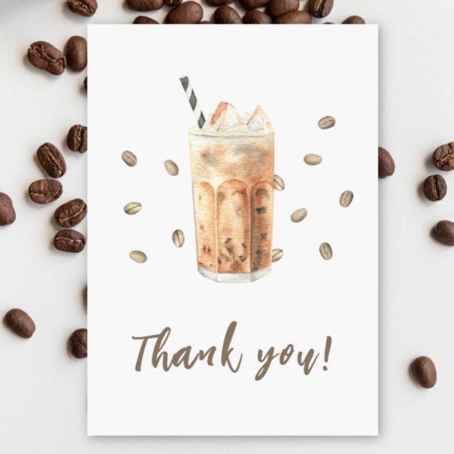 Iced Coffee brauen Babydusche Danke (Von Creator hochgeladen)