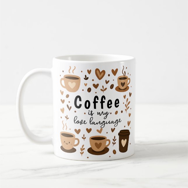 Iced Coffee Trendy Lover Gift Kaffeetasse (Links)