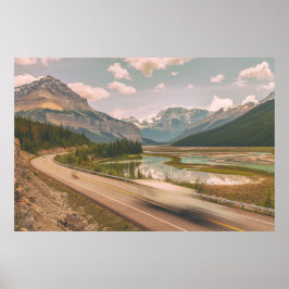 Icefield Parkway Road Poster