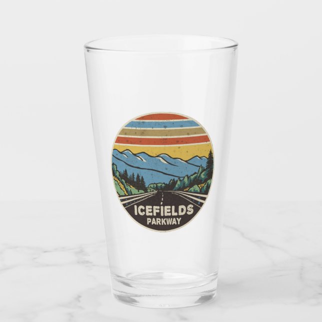 Icefields Parkway Alberta Canada Mountains Glas (Vorderseite)