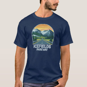 Icefields Parkway Alberta Kanada Vista T-Shirt