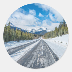 Icefields Parkway Runder Aufkleber