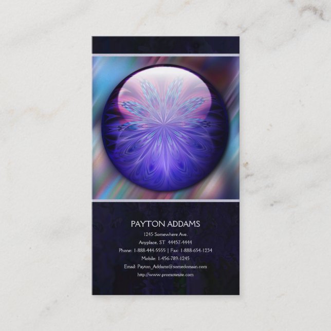 IceFire Juwel - vertikale Visitenkarte (Vorderseite)